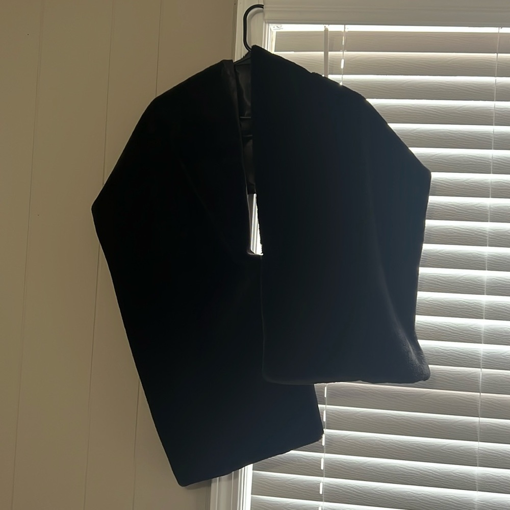 Black Faux Fur Wrap
